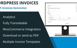 WordPress Invoice Generator with WooCommerce Integration and Stripe Payments v2.2