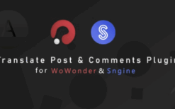 Translation Post & Comments for WoWonder & Sngine v2.9