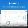 Shreyu v1.0.0 – Vue 3 Admin & Dashboard Template