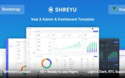 Shreyu v1.0.0 – Vue 3 Admin & Dashboard Template