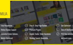 Amilia (v1.3.6) Multipurpose One & Multi Page WP Theme