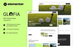 Glofia 2025-05-20 – Golf Club & Course Elementor Template Kit