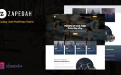 Zapedah (v1.3) Cycling Club WordPress Theme