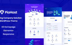 Piohost (v1.0) Domain and Web Hosting WordPress Theme