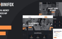 Binifox (v1.1.5) Digital Agency Services WordPress Theme + RTL