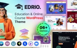 Edrio (v1.0) Education & Online Course WordPress Theme