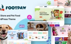 FootPaw v1.0.3 Pet Store WordPress Theme