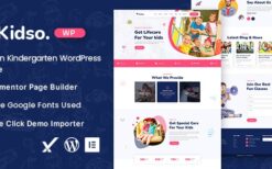 Kidso (v1.0.0) Modern Kindergarten WordPress Theme