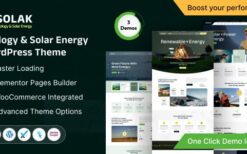Solak (v1.0.0) Ecology & Solar Energy WordPress Theme