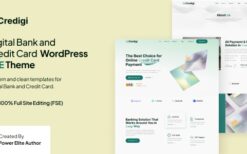 Credigi (v1.0.1) Digital Bank & Credit Card FSE WordPress Theme