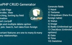 CakePHP CRUD Generator v1.0