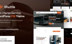 Shuttle (v1.0.0) Bus Charter Service FSE WordPress Theme