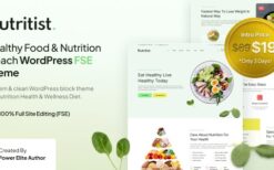 Nutritist (v1.0.0) Healthy Food & Nutrition Coach FSE WordPress Theme