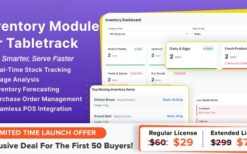 Inventory Module for Tabletrack v1.0.60