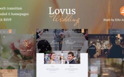 Lovus v1.1.0 Wedding Planner WordPress Theme