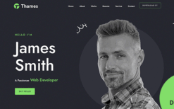 Thames (v1.0) Personal Portfolio WordPress Theme