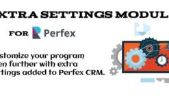 Extra Settings Module For Perfex CRM v1.1.1