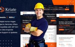 Kriate v1.2.7 Industrial Construction Multipurpose WordPress Theme