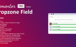 Dropzone Field For Elementor Form v1.3.0