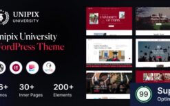 Unipix v1.0.9 – University Education WordPress Theme + RTL