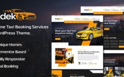 Ridek v1.1.3 Online Taxi Booking Service WordPress Theme