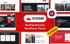 Ehome v1.0.0 Roofing Services WordPress Theme