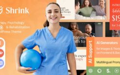 Shrink v1.0.0 Therapy, Psychology & Rehabilitation WordPress Theme