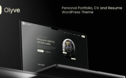 Olyve (v1.1.0) Personal Portfolio WordPress Theme