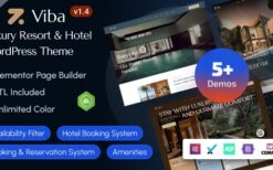 Viba (v1.6.0) Luxury Resort & Hotel Elementor WordPress Theme