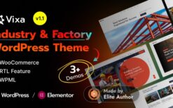 Vixa v1.1.0 – Industry & Factory WordPress Theme