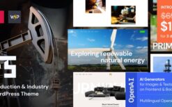 Fuse v1.0 Production & Industry WordPress Theme