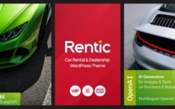 Rentic v1.0 Car Rental & Dealership WordPress Theme