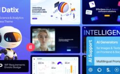 Datix v1.0 AI Data Science & Analytics WordPress Theme