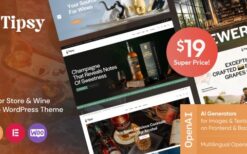 Tipsy v1.0 Liquor Store & Wine Shop WordPress Theme
