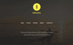 Wheats (v1.8) Blogging WordPress Theme