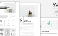 Valno (v1.0) Minimal Creative Multi page Portfolio WordPress Theme