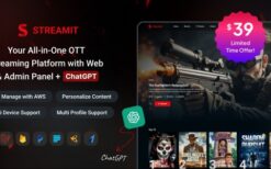 Streamit Laravel v1.5.1 – Movie, TV Show, Video Streaming Platform With Laravel with ChatGPT