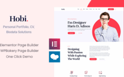 Hobi v2.0.1 Personal Portfolio WordPress Theme
