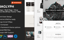 ANAGLYPH v4.1 One page / Multi Page WordPress Theme