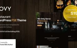 Sovy v1.0.0 Restaurant FSE WordPress Theme