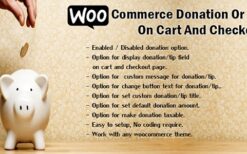 WooCommerce Donation Or Tip On Cart And Checkout v3.5