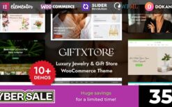 GiftXtore (v1.7.3) Jewelry WooCommerce WordPress Theme