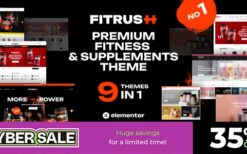 Fitrush v1.3.3 Fitness and Health Supplements WordPress Theme