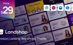 Landshop v1.0 Product Landing WordPress Theme