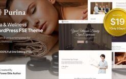 Purina v1.0.0 Spa & Wellness FSE WordPress Theme