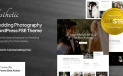 Esthetic v1.0.0 Wedding Photography FSE WordPress Theme