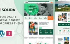 Solida v1.0.1 Solar & Renewable Energy WordPress Theme