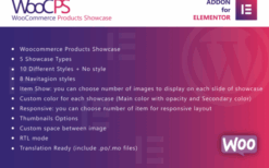 WooCommerce Products Showcase for Elementor v1.0
