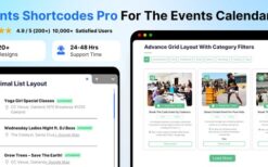 Events Shortcodes & Block Pro For The Events Calendar v3.6.2