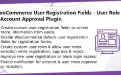 v1.0.9 WooCommerce User Registration Plugin: Custom Fields, validate login & customer roles